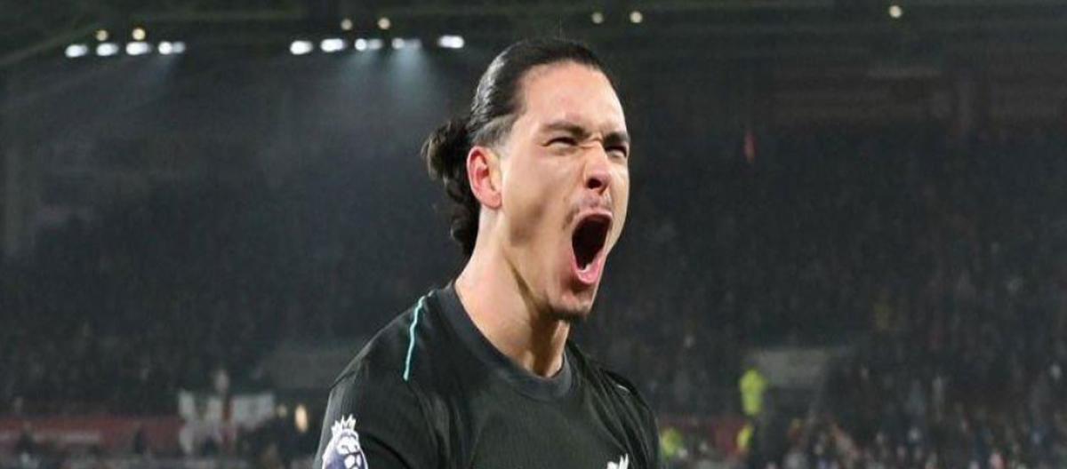 ◤Premier League◢ Darwin Núñez scores two late goals to help Liverpool defeat Brentford with a 0-2 away win..