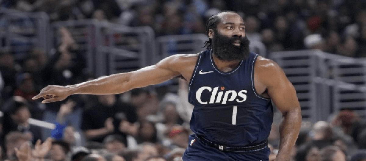Harden scored 32 points to lead the Clippers to win over the Jazz in overtime