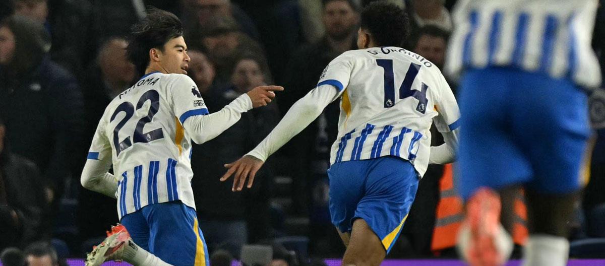 ◤Premier League◢ Kaoru Mitoma scored with a wonder goal to fire Brighton to a shock thumping 3-0-win over Chelsea..
