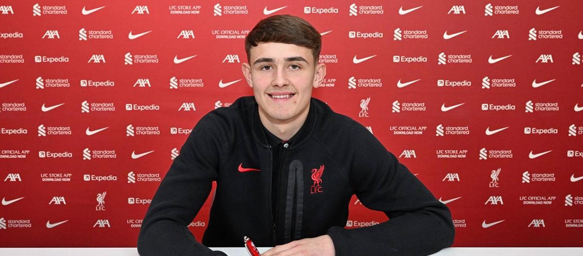 England U18s international goalkeeper Bailey Hall has officially signed his first professional contract with Liverpool..
