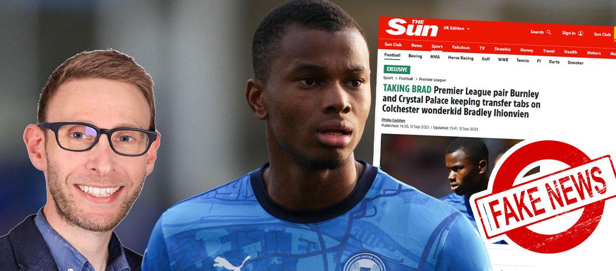 2年前旧假消息再被刻意炒作，雅格布斯驳斥水晶宫、热刺有意争夺彼得伯勒联小将伊希翁维恩..