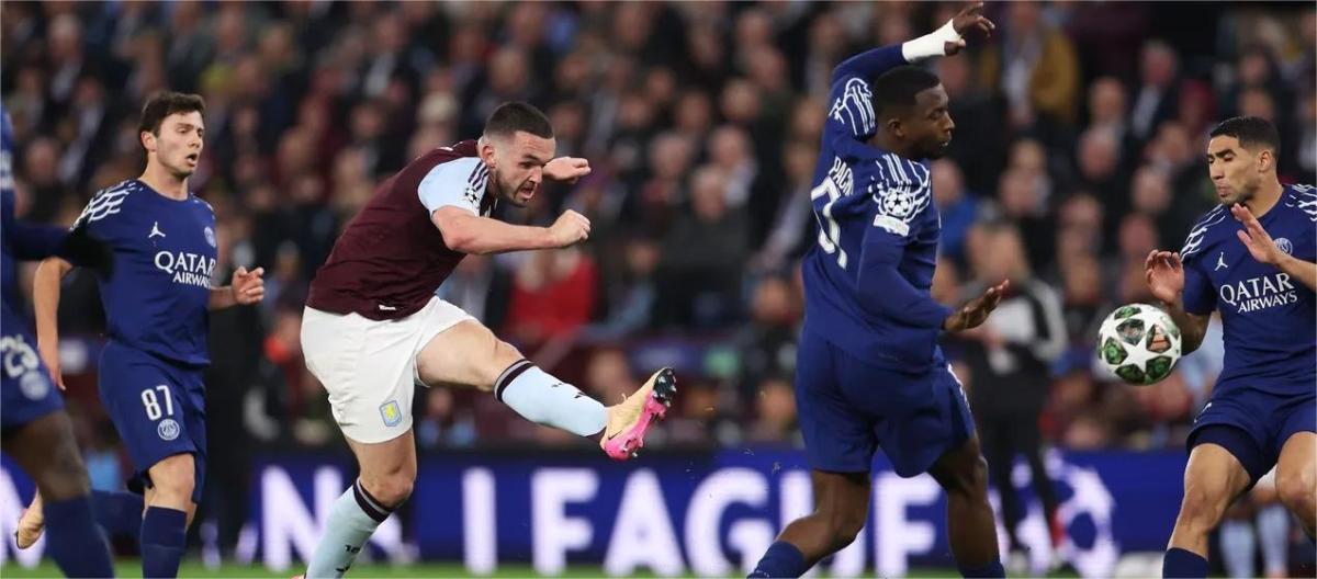 Champions League - Paris Saint-Germain defeated Aston Villa 5-4 on aggregate and advanced to the semi-finals