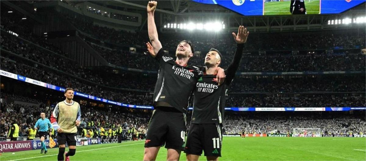 Champions League - Arsenal beat Real Madrid 2-1 to advance to the semi-finals