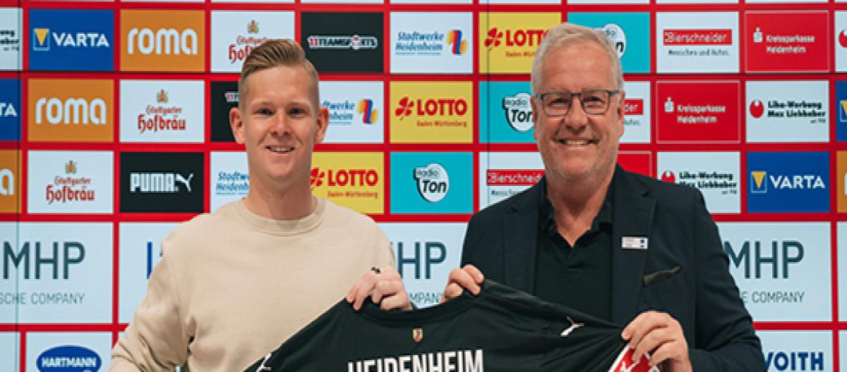 Official: Heidenheim extends contract with 23-year-old goalkeeper Paul Chernout until 2027