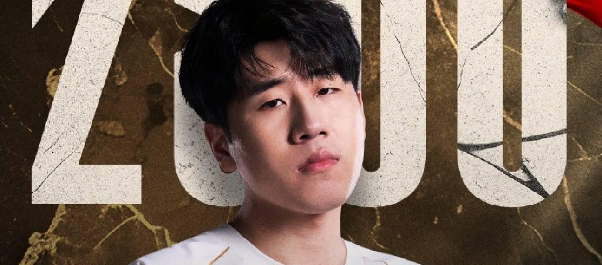Gala achieved 2,500 kills in the LPL professional league, ushering in a new milestone in his career