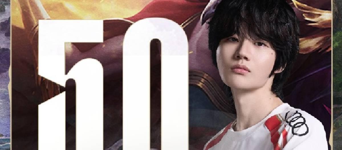 Crisp achieved 50 wins in his LPL career, showing his stable performance on the court