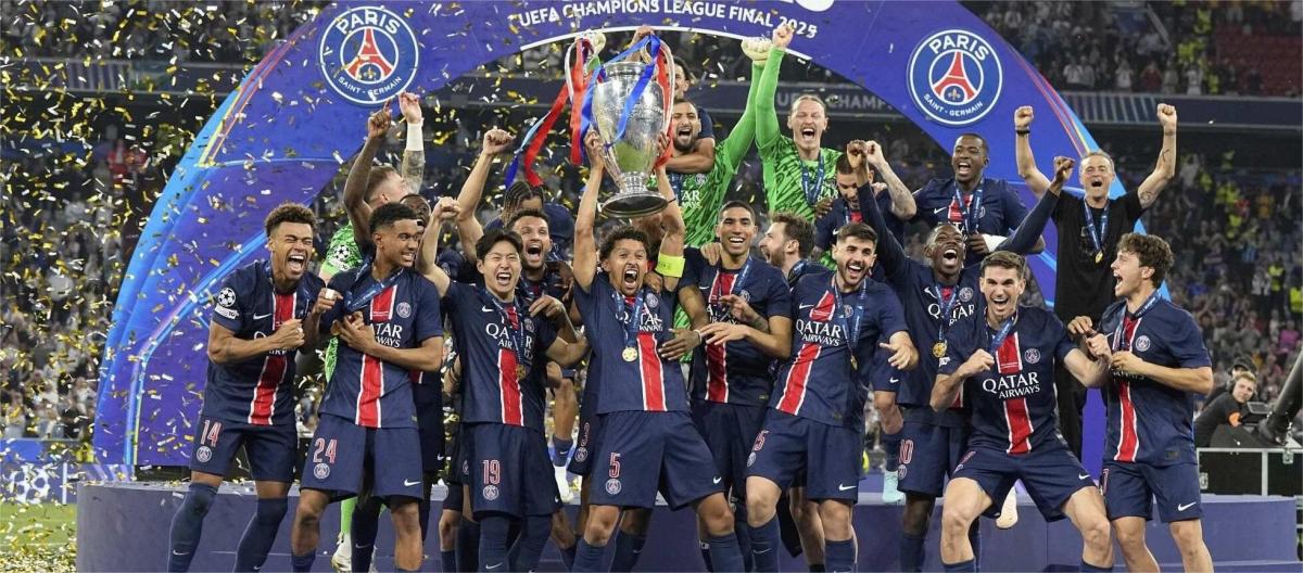 欧冠联赛——5比0完胜国际米兰　巴黎圣日曼夺下冠军