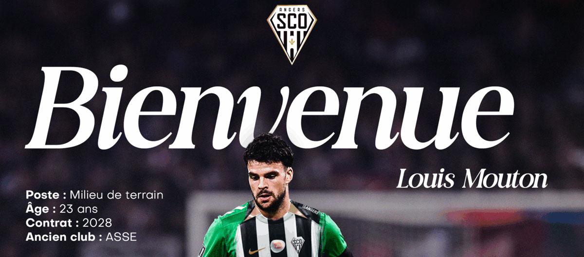 昂热官方宣布从圣埃蒂安签下法国防守型中场路易斯·穆顿。