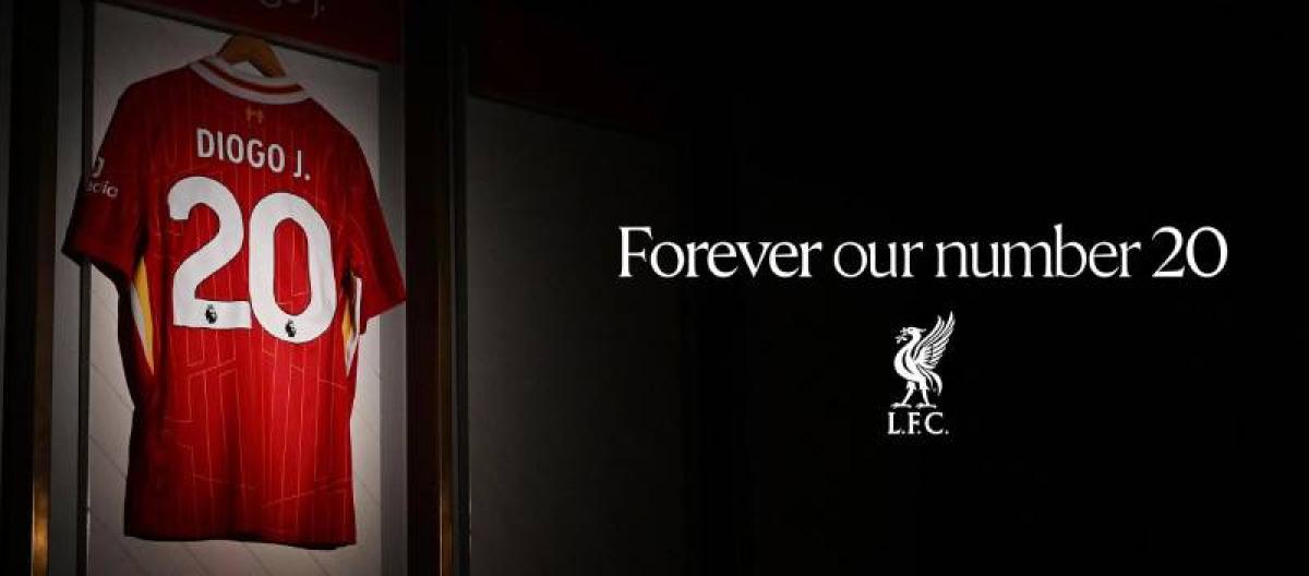 Liverpool officially retires Diogo Jota's No. 20 jersey