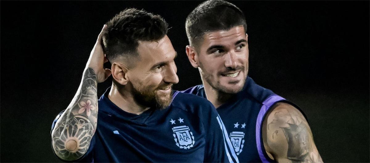 De Paul praises Messi as a player who is very strict with himself