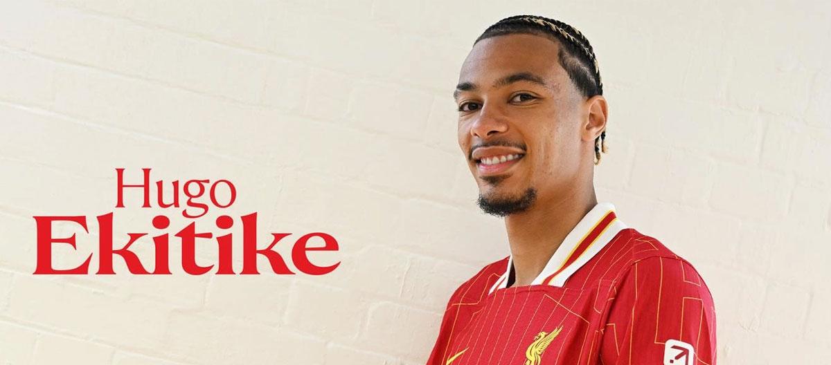 Liverpool officially announced the signing of Eintracht Frankfurt's France international forward Hugo Ekitike..