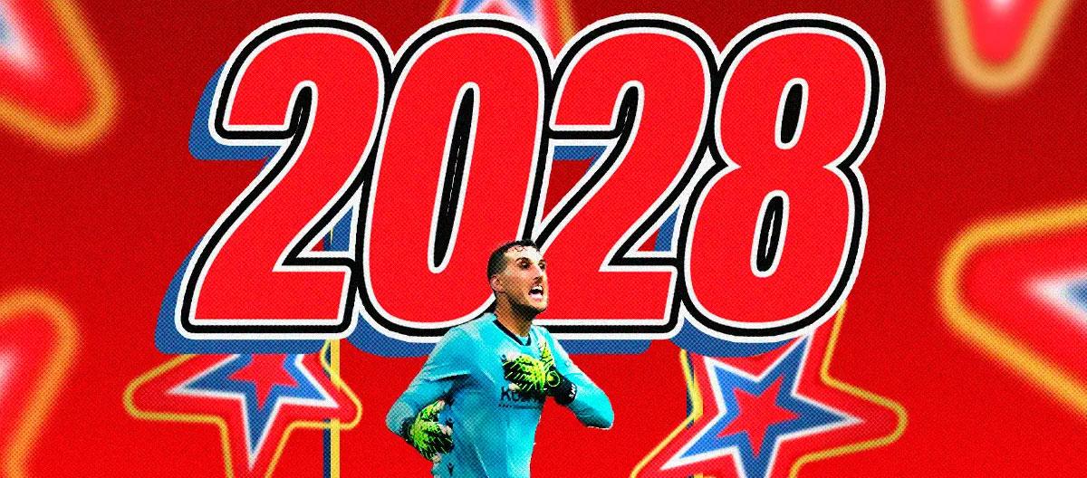 Osasuna completes contract extension with goalkeeper Sergio Herrera..