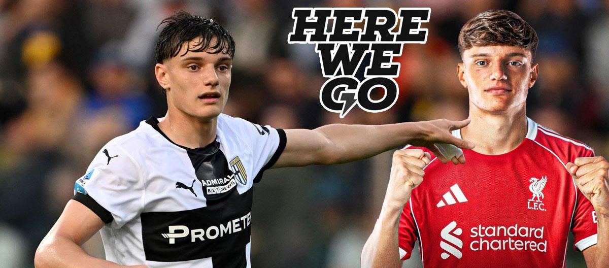 帕尔马意大利U19国脚级后卫妖星乔万尼·莱奥尼加盟利物浦在即..