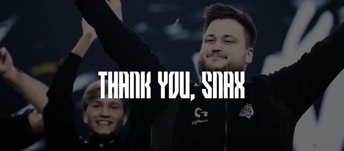 Counter Strike 2: G2 Esports officially part ways with its In-Game Leader Snax..
