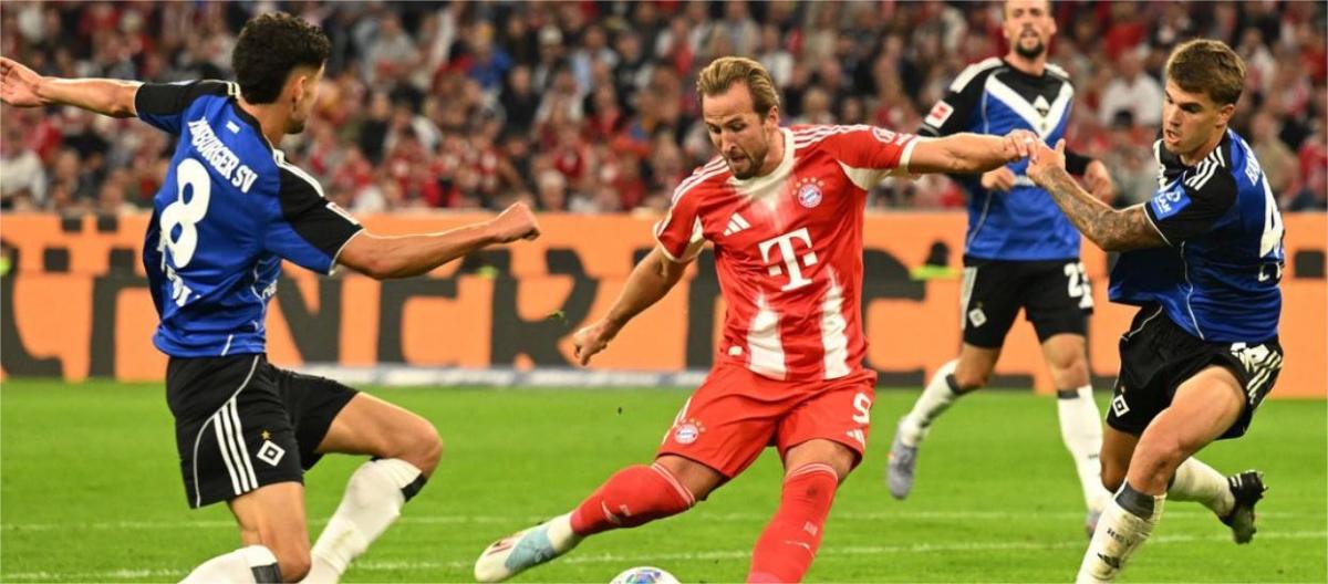 Bundesliga - Kane scored twice as Bayern Munich defeated Hamburg 5-0
