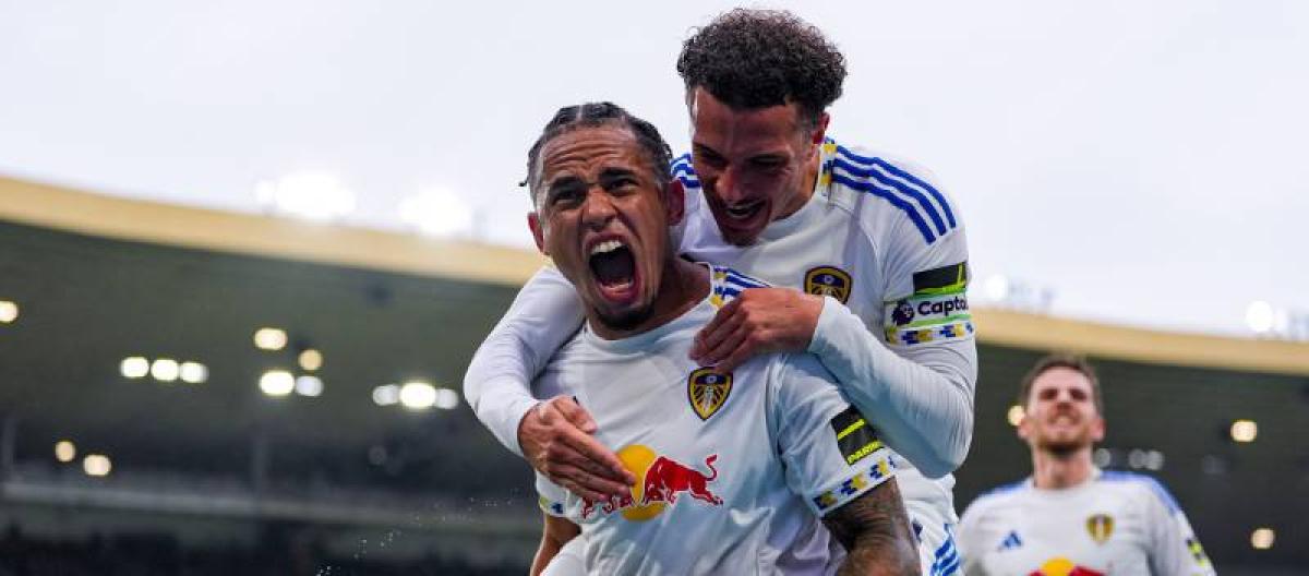 New signing Noah Okafor scores his first goal as Leeds comeback against Wolves