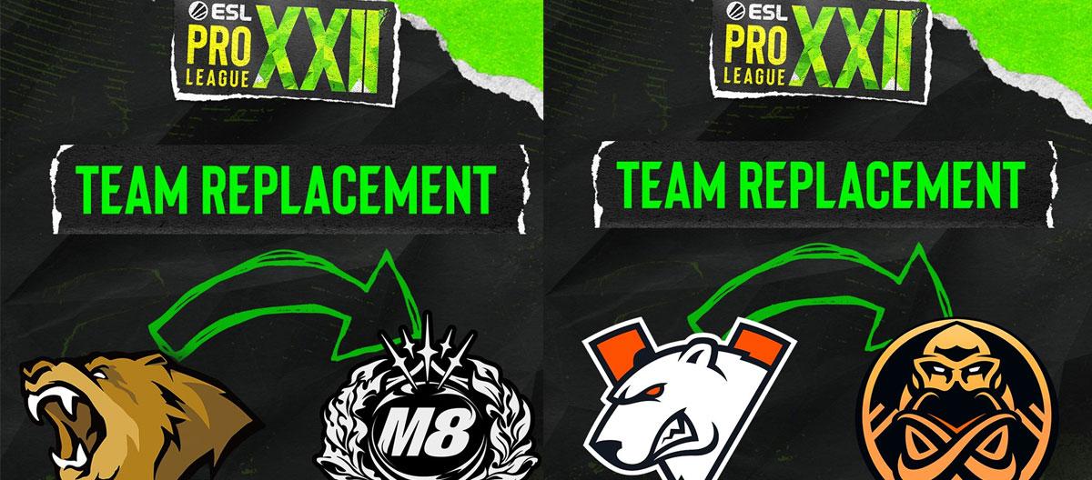 CS2：因未能凑齐完整阵容，Gentle Mates与ENCE将取代LVG与VP参加ESL职业联赛S22..