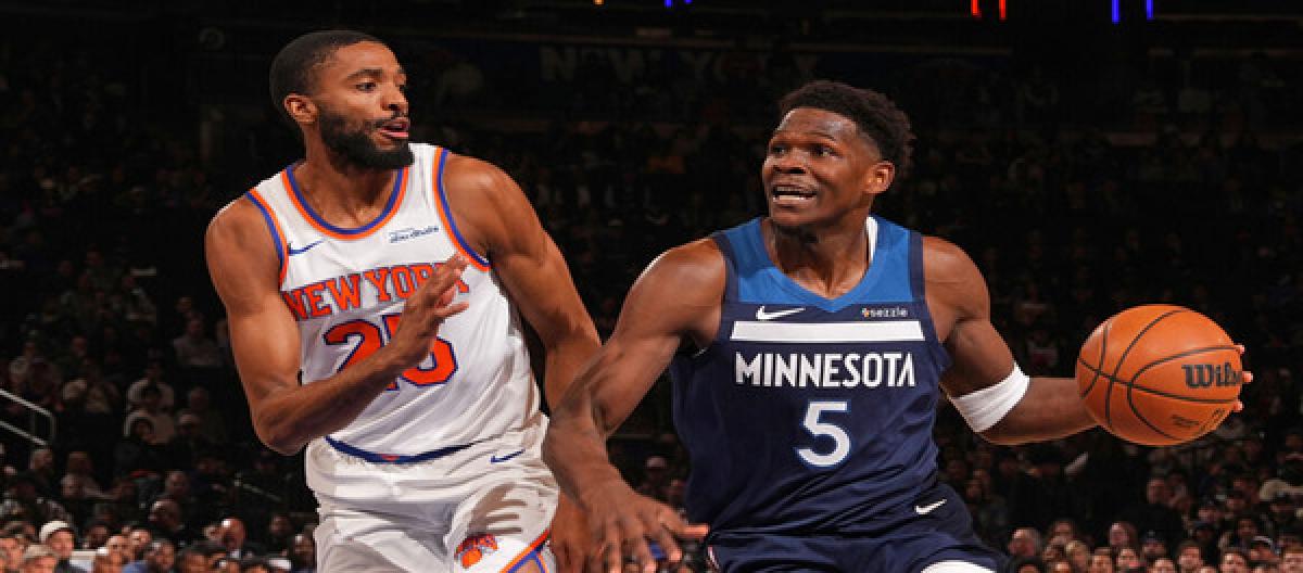 Edwards scores 17 points as Timberwolves lose to Knicks 100-95