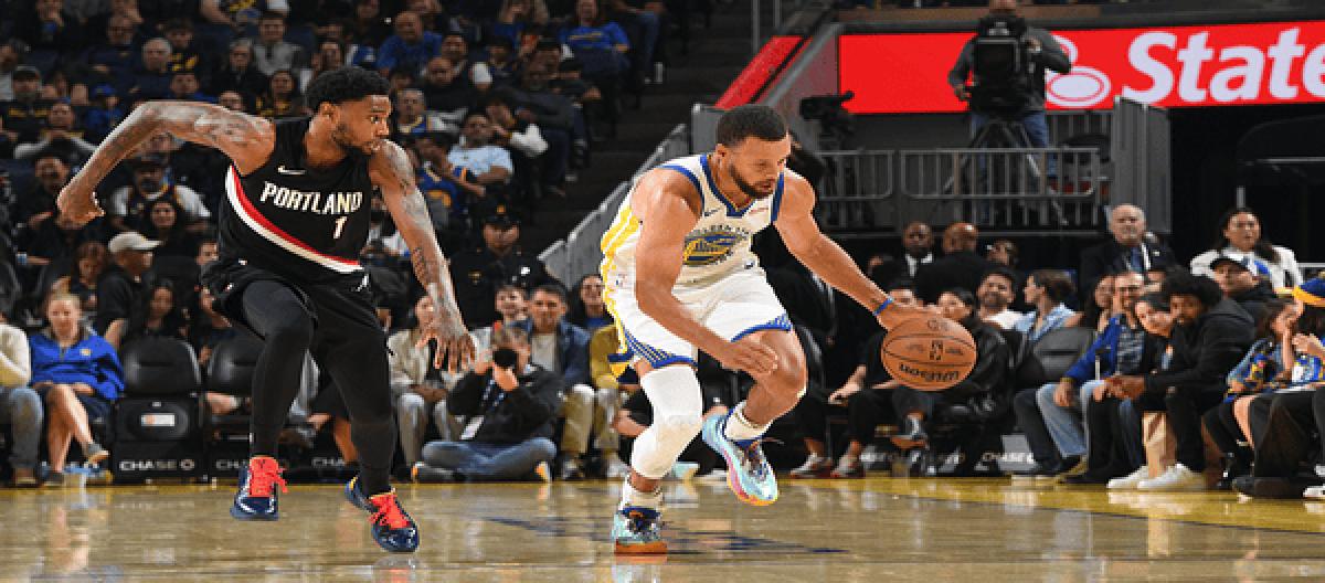 勇士末节发力129-123逆转开拓者 杨瀚森6犯提前离场