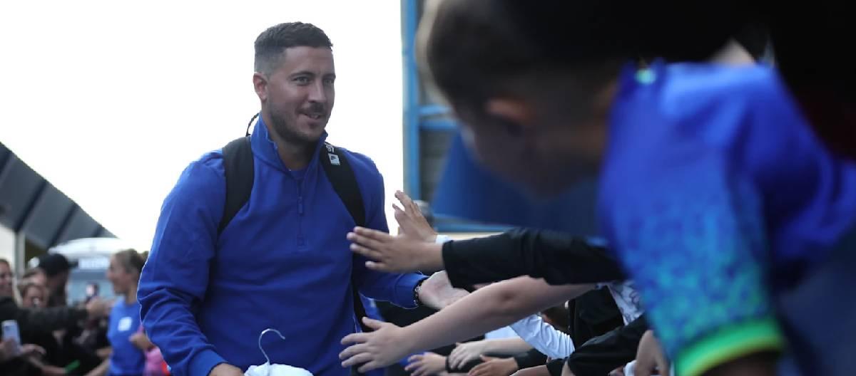 Eden Hazard admits it was a great feeling to be back at Stamford Bridge with so many fans