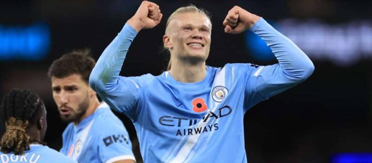 Guardiola praised Haaland, saying, "He has reached the level of Messi and Ronaldo."