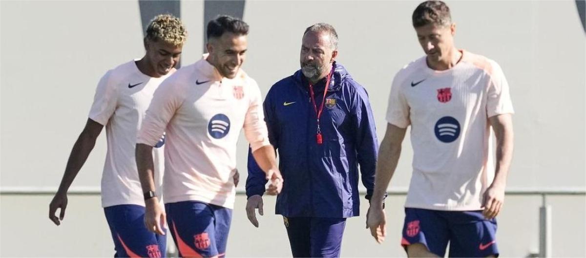 Flick is satisfied with Barcelona's training performance as they face another Champions League challenge.