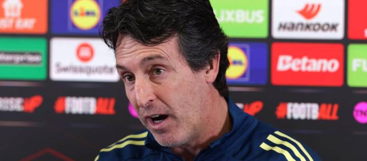 Aston Villa manager Unai Emery admitted that his goal is to finish in the Europa League quarterfinals.