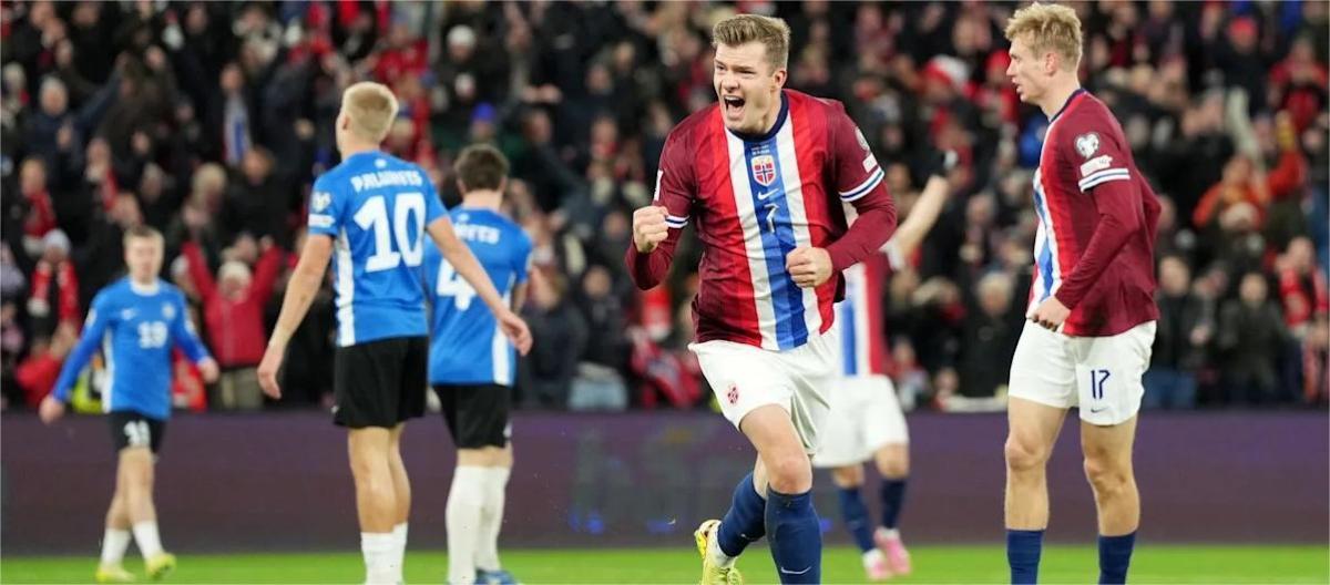 世预赛——哈兰德贡献2球　挪威4比1战胜爱沙尼亚