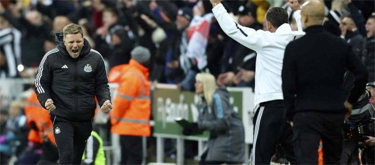 Newcastle beat Manchester City - Eddie Howe: Finding a way to beat them was really difficult