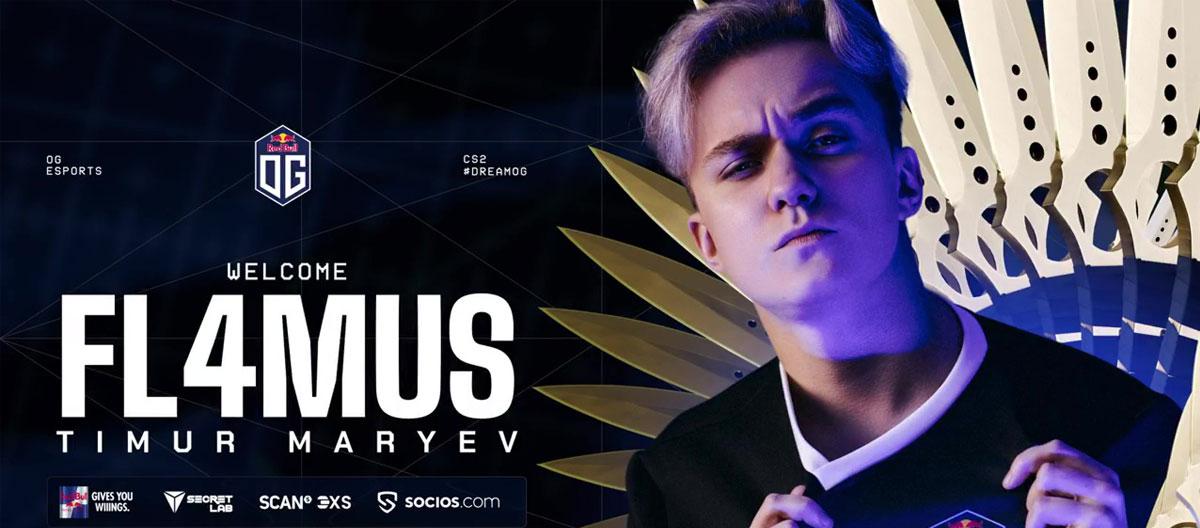 Counter Strike 2: Virtus.pro (VP) rifler FL4MUS joins OG on a long-term loan..