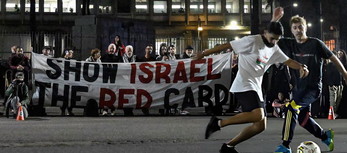 UEFA is considering sanctioning Israel on humanitarian grounds for its continued bombing of the Gaza Strip despite a UN ceasefire agreement.. UEFA is considering sanctioning Israel on humanitarian grounds for its continued bombing of the Gaza Strip despite a UN ceasefire agreement..