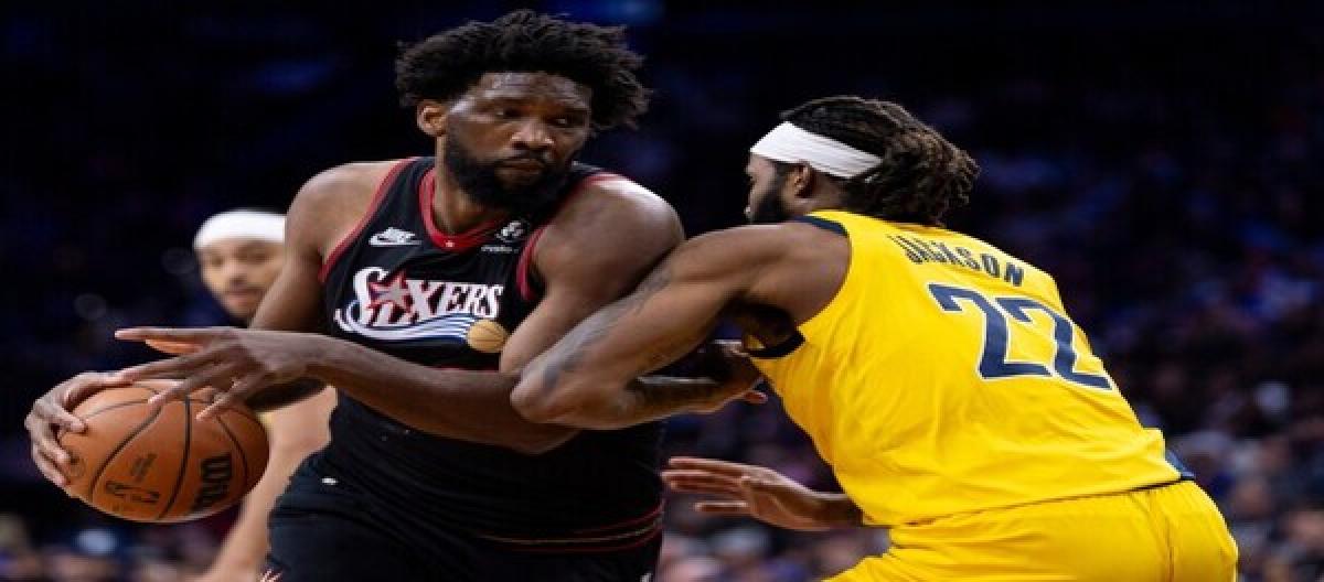 Embiid scored 39 points as the 76ers defeated the Pacers 115-105.