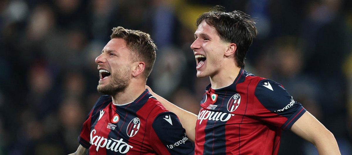 ◤Supercoppa Italiana◢ Ciro Immobile scores as Bologna pulled off a stunning 4-3 penalty shootout victory over Inter Milan.. 