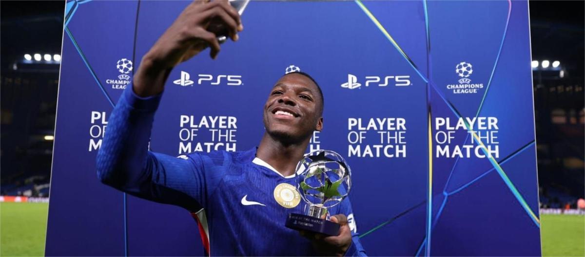 Kecerdo was named Man of the Match after helping Chelsea defeat Paphos.