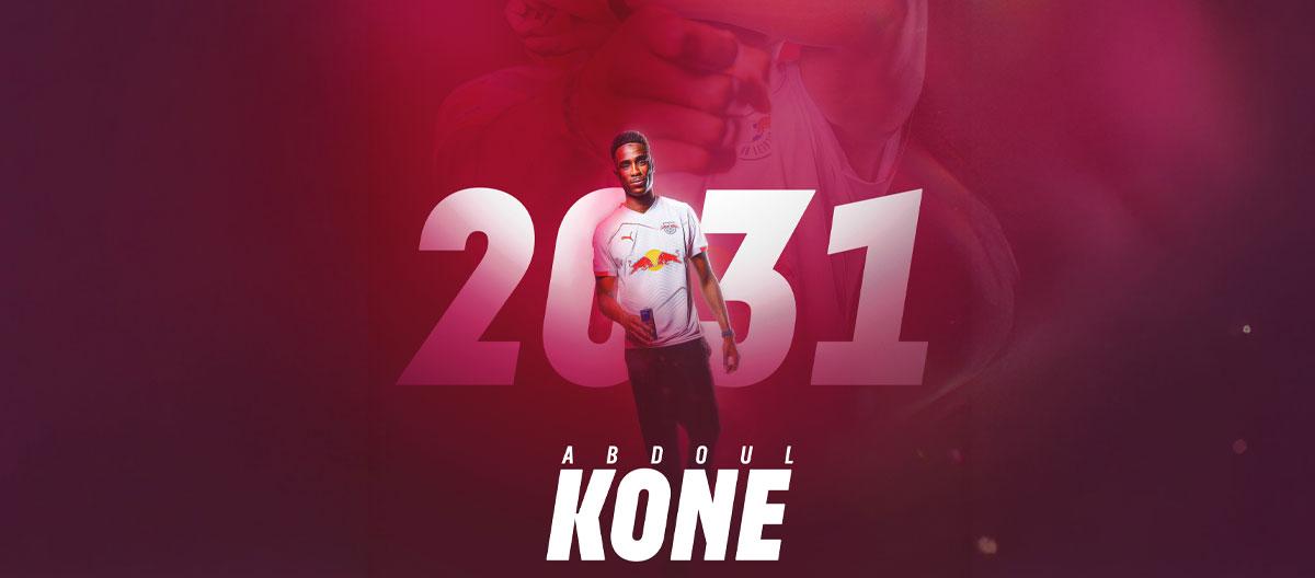 RB Leipzig officially announce the signing of Reims' young France U20s international defender Abdoul Koné..