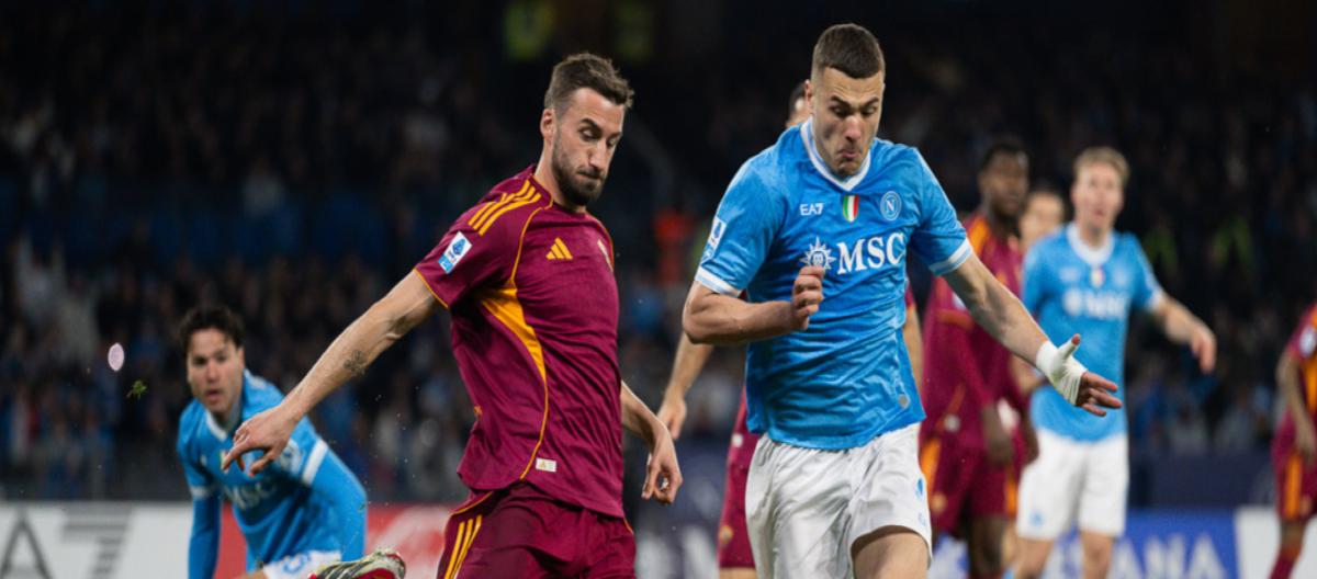 意甲——马伦双响桑托斯建功，那不勒斯2-2战平罗马