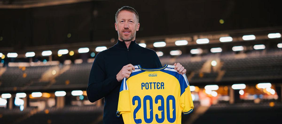 Swedish Football Association completes contract extension with national team head coach Graham Potter..