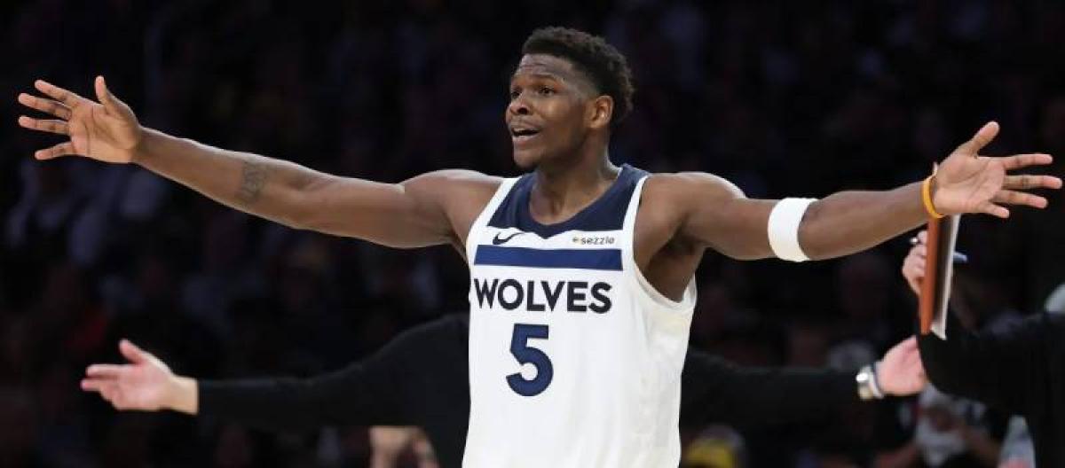 Timberwolves star Anthony Edwards will be out for 1 to 2 weeks with a knee injury.