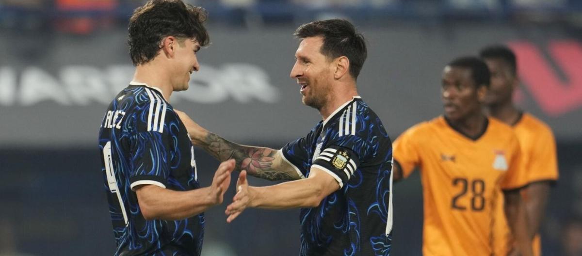 友谊赛——梅西破门　阿根廷5比0完胜赞比亚