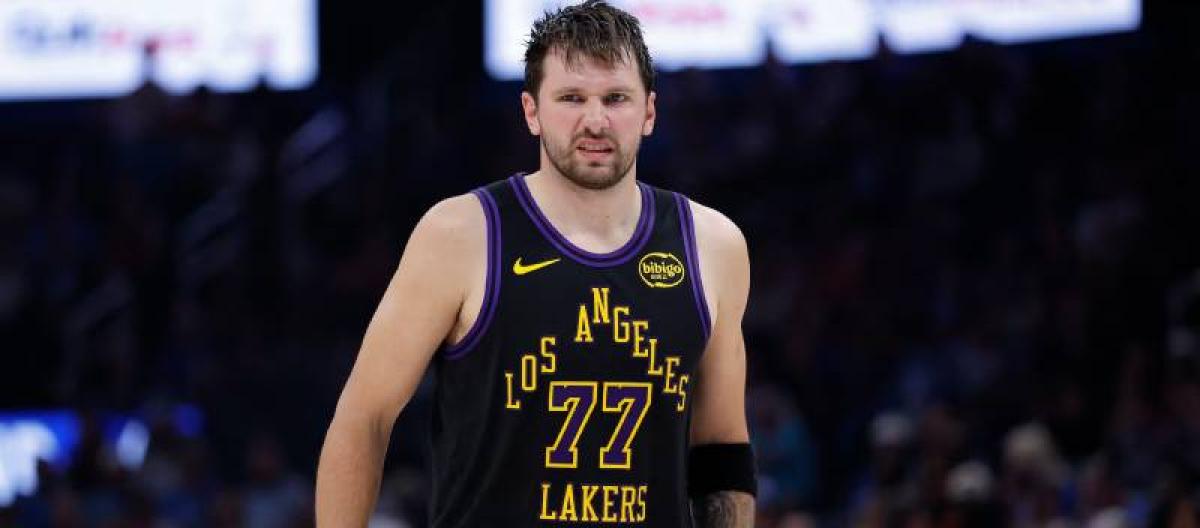 Lakers star Luka Doncic suffers hamstring strain, ending his regular season career.