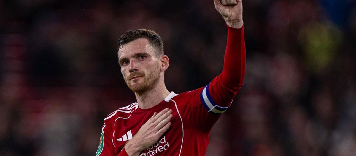 Andy Robertson to leave Liverpool at the end of the season..