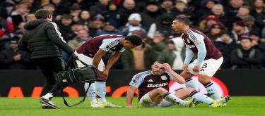 Aston Villa captain John McGinn was substituted off due to injury during the match against Leicester City