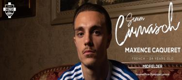 Como officially announce the signing of Lyon's France international devensive midfielder Maxence Caqueret from Lyon..