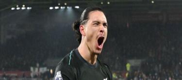 ◤英超◢ 努涅兹完场前双响，利物浦0-2 客胜布伦特福德..