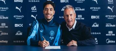 Manchester City officially announce the signing of Eintracht Frankfurt's Egypt international forward Omar Marmoush..
