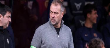 Barcelona coach Hansi Flick is happy with his team's performance