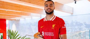 科迪·贾克波首次获得利物浦月度最佳球员