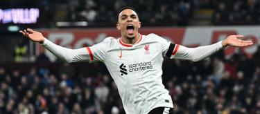 ◤英超◢ 亚历山大-阿诺德救主，利物浦2-2客场逼平阿斯顿维拉..