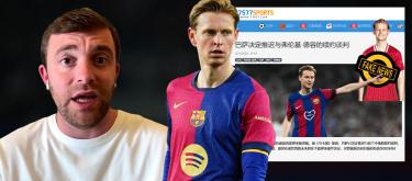 扭曲其报导刻意谎称利物浦有意争夺弗兰基·德容，本网女造谣者“炒作姐”又被罗马诺狠批..