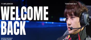 前《英雄联盟》ADC选手Bang回归T1，将以主播身份开启全新旅程